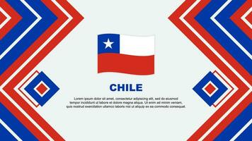 Chile bandeira abstrato fundo Projeto modelo. Chile independência dia bandeira papel de parede vetor ilustração. Chile Projeto