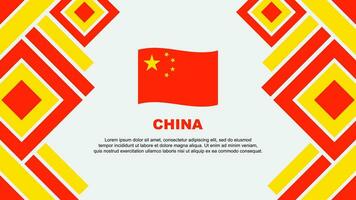China bandeira abstrato fundo Projeto modelo. China independência dia bandeira papel de parede vetor ilustração. China