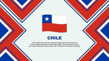 Chile bandeira abstrato fundo Projeto modelo. Chile independência dia bandeira papel de parede vetor ilustração. Chile vetor