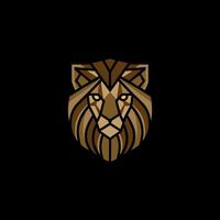 minimalista leão logotipo vetor