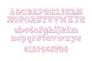 versátil coleção do namorados números e alfabeto cartas para vários usa vetor