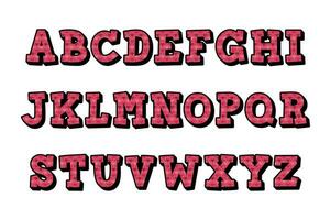 versátil coleção do Beijos alfabeto cartas para vários usa vetor