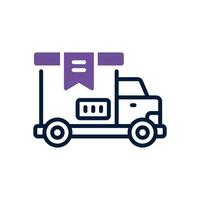 Entrega caminhão ícone. vetor linha ícone para seu local na rede Internet, móvel, apresentação, e logotipo Projeto.