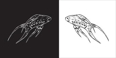 ilustração vetor gráficos do peixe ícone