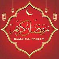 Ramadã kareem árabe caligrafia, modelo para cardápio, convite, poster, bandeira, cartão para a celebração do muçulmano comunidade festival. vetor
