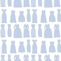 desatado padronizar com azul vestidos para têxtil imprimir. mulheres roupas marca ou loja. vetor