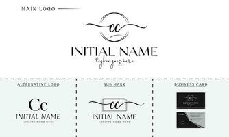 cc, c e c, inicial branding kit luxo-premium vetor logotipo
