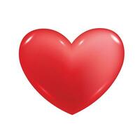 vetor ícone ilustração vermelho coração isolado em branco fundo