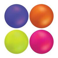 vetor colorida esferas isolado em branco fundo