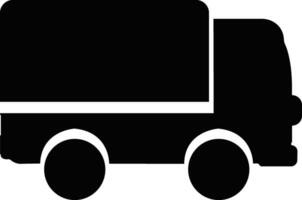 Entrega caminhão ícone dentro plano estilo. isolado em Projeto usar para velozes comovente Remessa Entrega caminhão arte vetor para transporte símbolo apps e sites