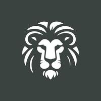 cabeça de leão logotipo vetor modelo ilustração design