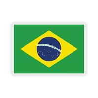 Brasil ícone país bandeira vetor