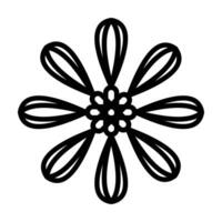 vetor ilustração flor, minimalista logotipo.