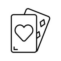 Verifica isto belas projetado ícone do jogando cartões dentro na moda estilo vetor