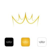 luxuoso rainha coroa logotipo modelo vetor