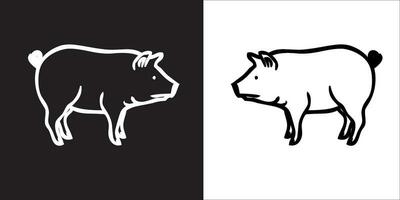 ilustração vetor gráficos do porco ícone