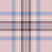 padrão xadrez xadrez em rosa. textura de tecido sem costura. estampa têxtil tartan. vetor