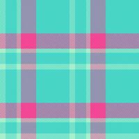 Brasil tecido padronizar verificar, terminar fundo xadrez desatado. Natal enfeite têxtil tartan vetor textura dentro cerceta e Rosa cores.