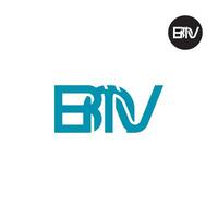 carta bmv monograma logotipo Projeto vetor