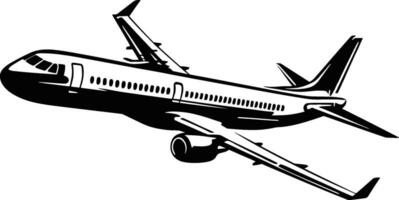 avião ícone vetor, sólido ilustração, pictograma isolado em branco fundo. cor editável. ai gerado ilustração. vetor