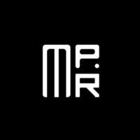 MPR carta logotipo vetor projeto, MPR simples e moderno logotipo. MPR luxuoso alfabeto Projeto