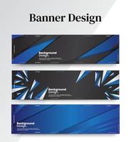 conjunto de modelos de web de design de banner abstrato, banner de web de cabeçalho horizontal. fundo abstrato moderno do cabeçalho da capa para design do site, banner de publicidade de capa de mídia social, panfleto, cartão de convite vetor