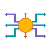 plano ilustração do infográfico elementos em isolado fundo vetor