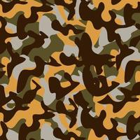 textura camuflagem militar padrão sem emenda. exército abstrato e ornamento de máscara de caça. vetor