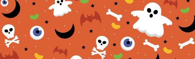 fundo colorido padrão para o feriado de halloween - vetor