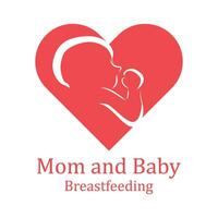 beleza enfermeira lactação mãe bebê, mamãe mãe amamentação lactação logotipo ilustração vetor