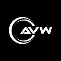 avw carta logotipo projeto, inspiração para uma único identidade. moderno elegância e criativo Projeto. marca d'água seu sucesso com a impressionante isto logotipo. vetor