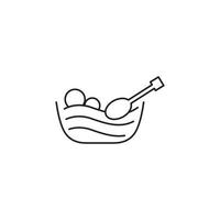 arte vetorial de logotipo de ícone de comida vetor