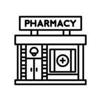farmacia dentro vetor. ilustraçãoq vetor