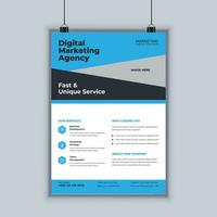digital marketing agência moderno o negócio folheto Projeto modelo vetor