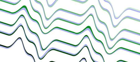 abstrato verde som ondas pulso listrado linhas fundo vetor