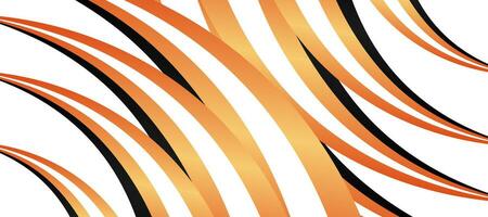 abstrato tigre listras garras curva laranja gradiente fundo vetor