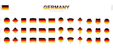 ampla coleção do Alemanha bandeiras do vários formas e efeitos. vetor