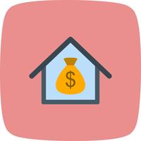 Ícone de vetor de hipoteca