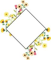 selvagem flor quadros, para decoração convites, cumprimento cartões, de outros desenhos vetor