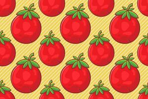 tomate fruta desatado padronizar vetor ilustração