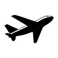 avião ícone. plano transporte avião símbolo placa. ar mosca isolado em a branco fundo. vetor ilustração