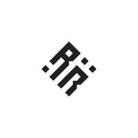 rr geométrico logotipo inicial conceito com Alto qualidade logotipo Projeto vetor