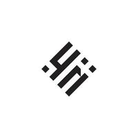 Nova Iorque geométrico logotipo inicial conceito com Alto qualidade logotipo Projeto vetor