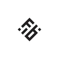 bf geométrico logotipo inicial conceito com Alto qualidade logotipo Projeto vetor