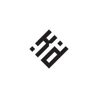 dk geométrico logotipo inicial conceito com Alto qualidade logotipo Projeto vetor