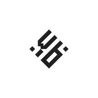 bw geométrico logotipo inicial conceito com Alto qualidade logotipo Projeto vetor