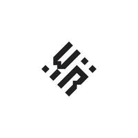 rw geométrico logotipo inicial conceito com Alto qualidade logotipo Projeto vetor