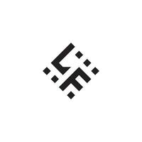 fl geométrico logotipo inicial conceito com Alto qualidade logotipo Projeto vetor