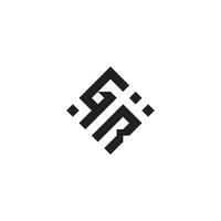 rg geométrico logotipo inicial conceito com Alto qualidade logotipo Projeto vetor