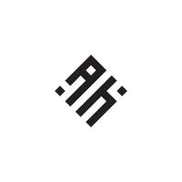 ha geométrico logotipo inicial conceito com Alto qualidade logotipo Projeto vetor